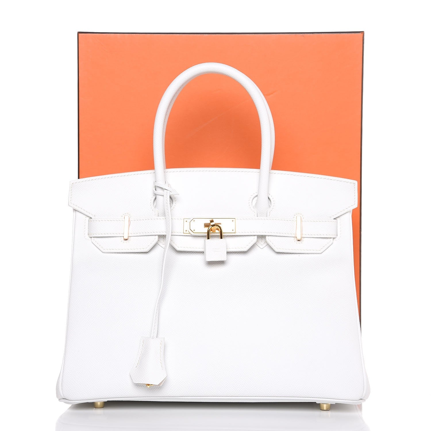 Hermes Epsom Birkin 30 Blanc White 35 of 35