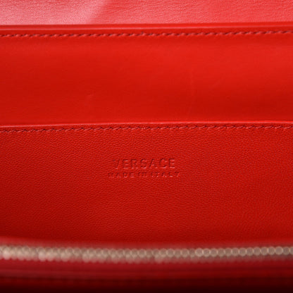 Versace Calfskin Embroidered Medium DV One Red 7 of 7
