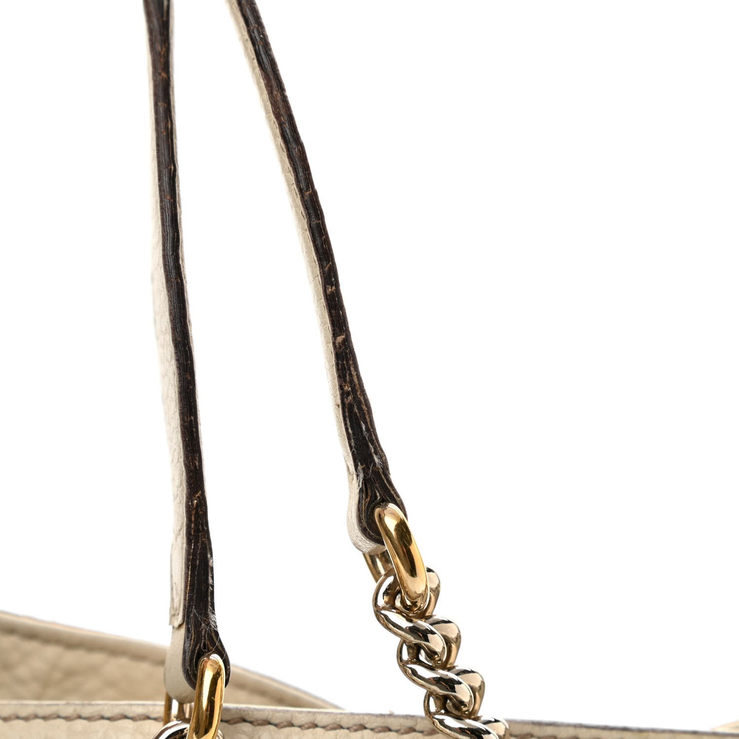 Cellarius Calfskin Medium Soho Chain Shoulder Bag Mystic White