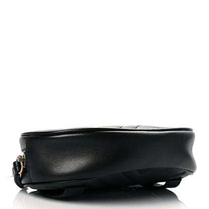 Gucci Calfskin Matelasse GG Marmont Belt Bag 85 34 Black 6 of 20
