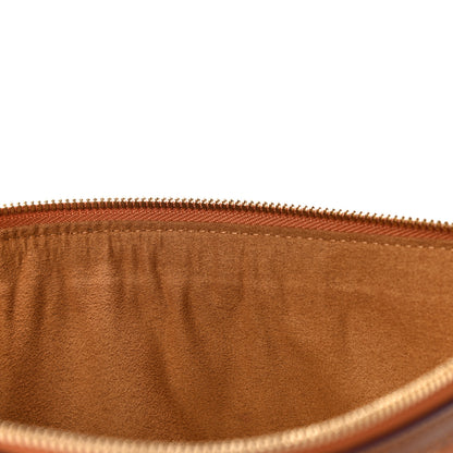 MCM Visetos Liz Shopper Tote Pouch Cognac 11 of 14