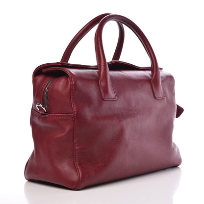 Chanel Calfskin CC Bowler Red 3 of 11