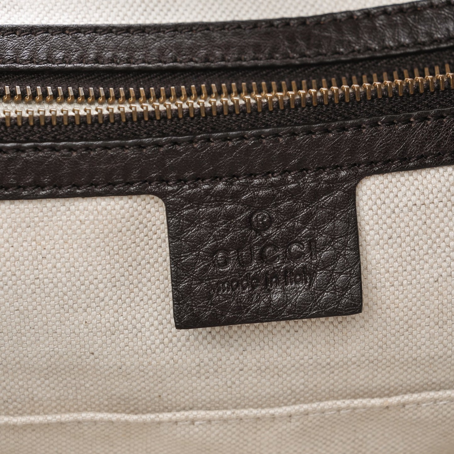 Diamante Cellarius Calfskin Medium 1973 Top Handle Bag Beige Ebony Cocoa