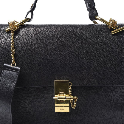 Chloe Grained Lambskin Large Drew Shoulder Bag Black 15 of 15