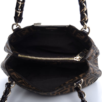 Fendi Zucca Small Mia Tote Tobacco 5 of 10