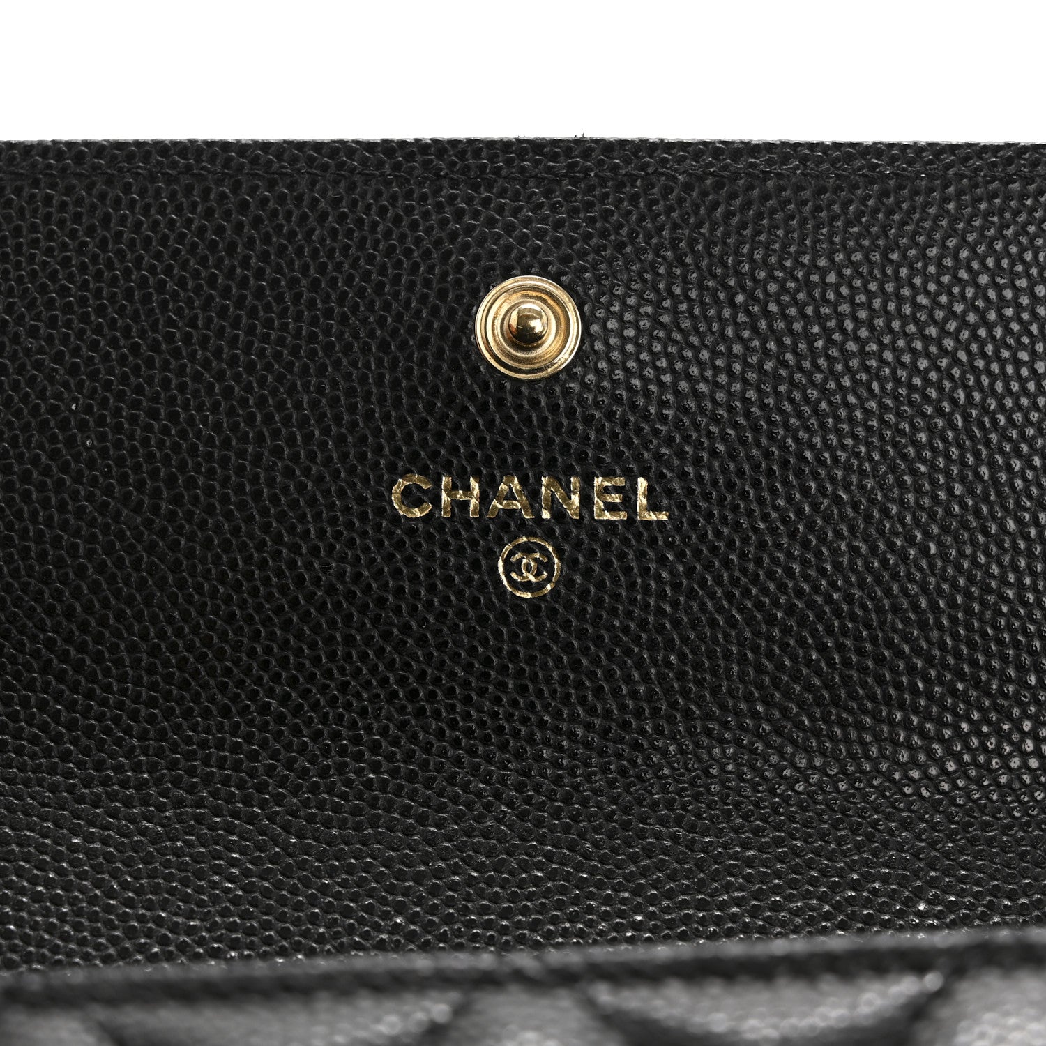 Chanel Caviar Quilted Large Boy Gusset Flap Wallet Black 6 of 9