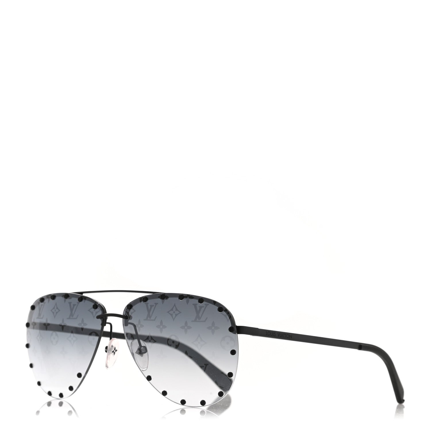Louis Vuitton The Party Aviator Gradient Z0971U Sunglasses Black 1 of 9