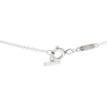 Tiffany Sterling Silver Large T Smile Pendant Necklace 4 of 5