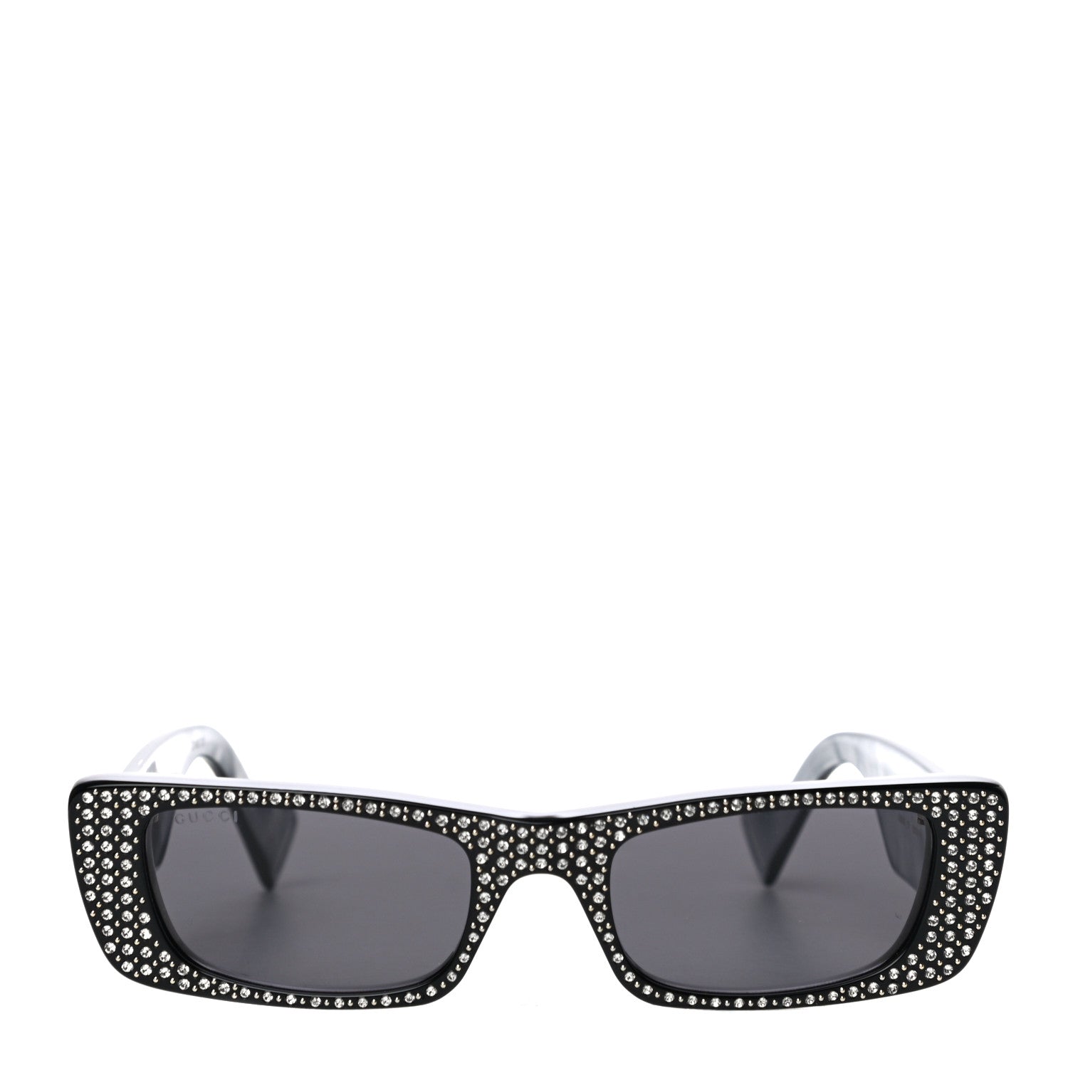 Gucci Acetate Rectangular Crystal Sunglasses GG0516S Black 4 of 9