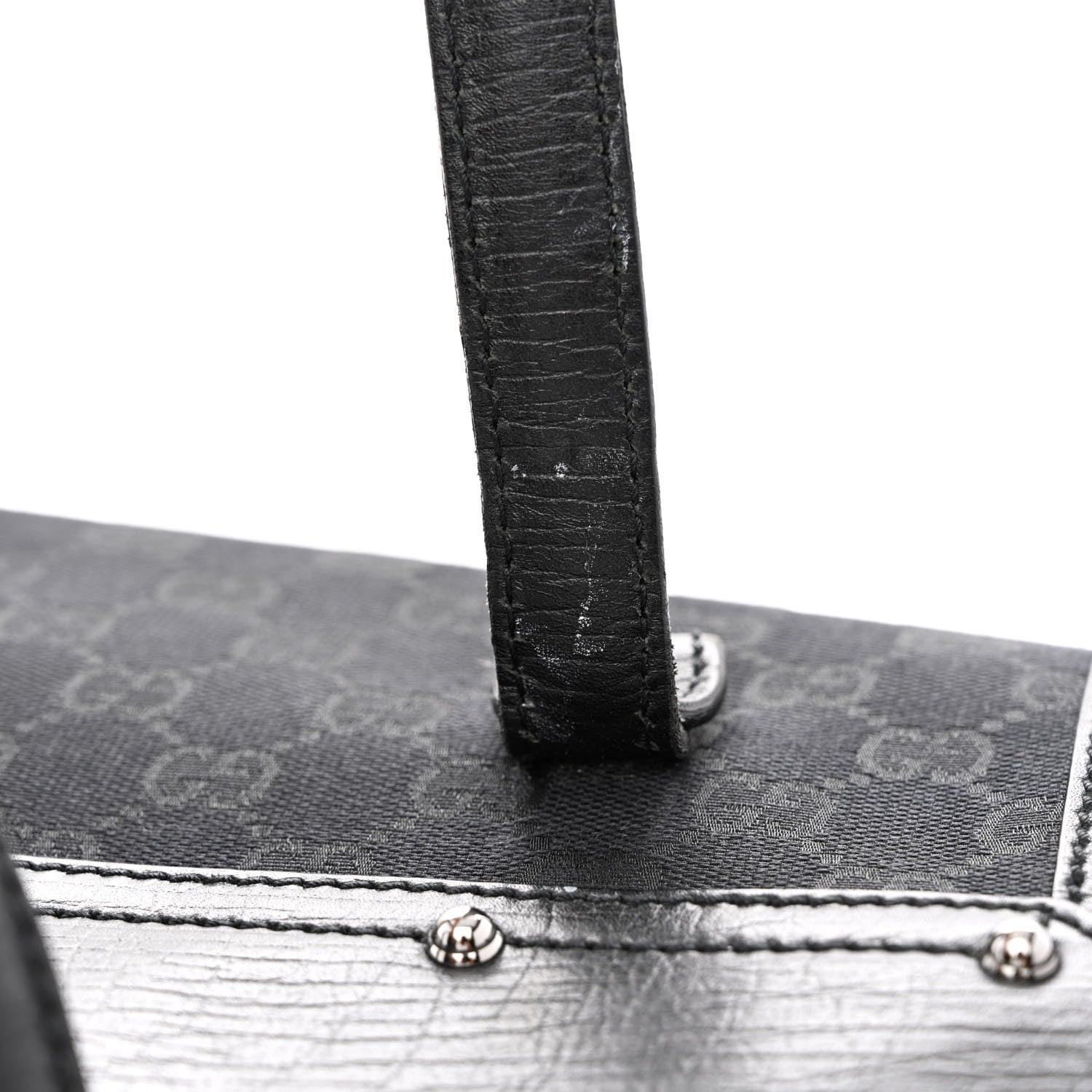 Gucci Monogram Bamboo Bullet Bag Black 11 of 14