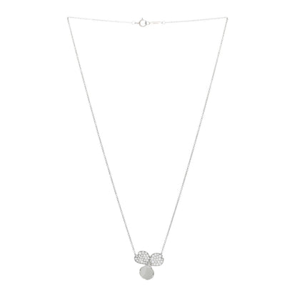 Tiffany Platinum Diamond Paper Flowers Pendant Necklace 3 of 4