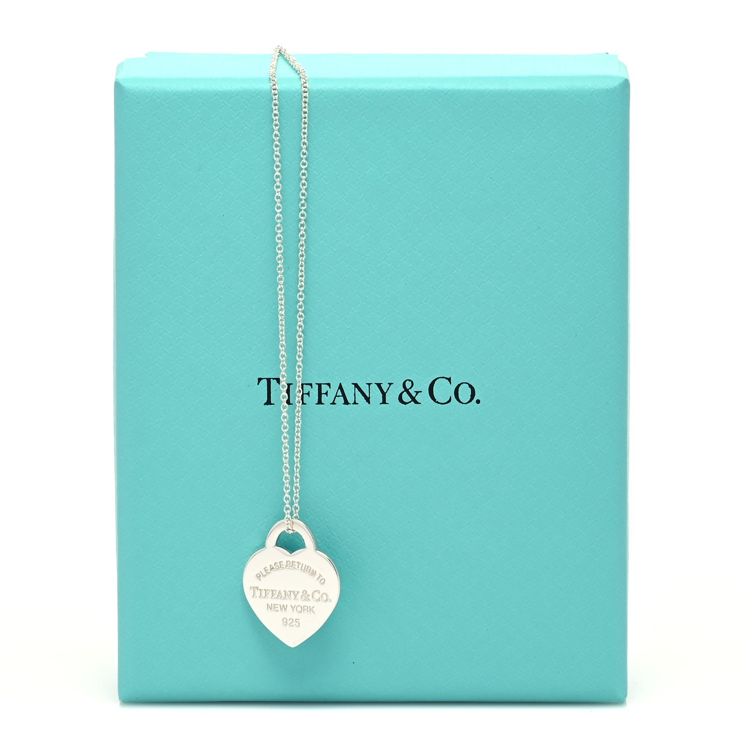Tiffany Sterling Silver Small Return to Tiffany Heart Pendant Necklace 7 of 7