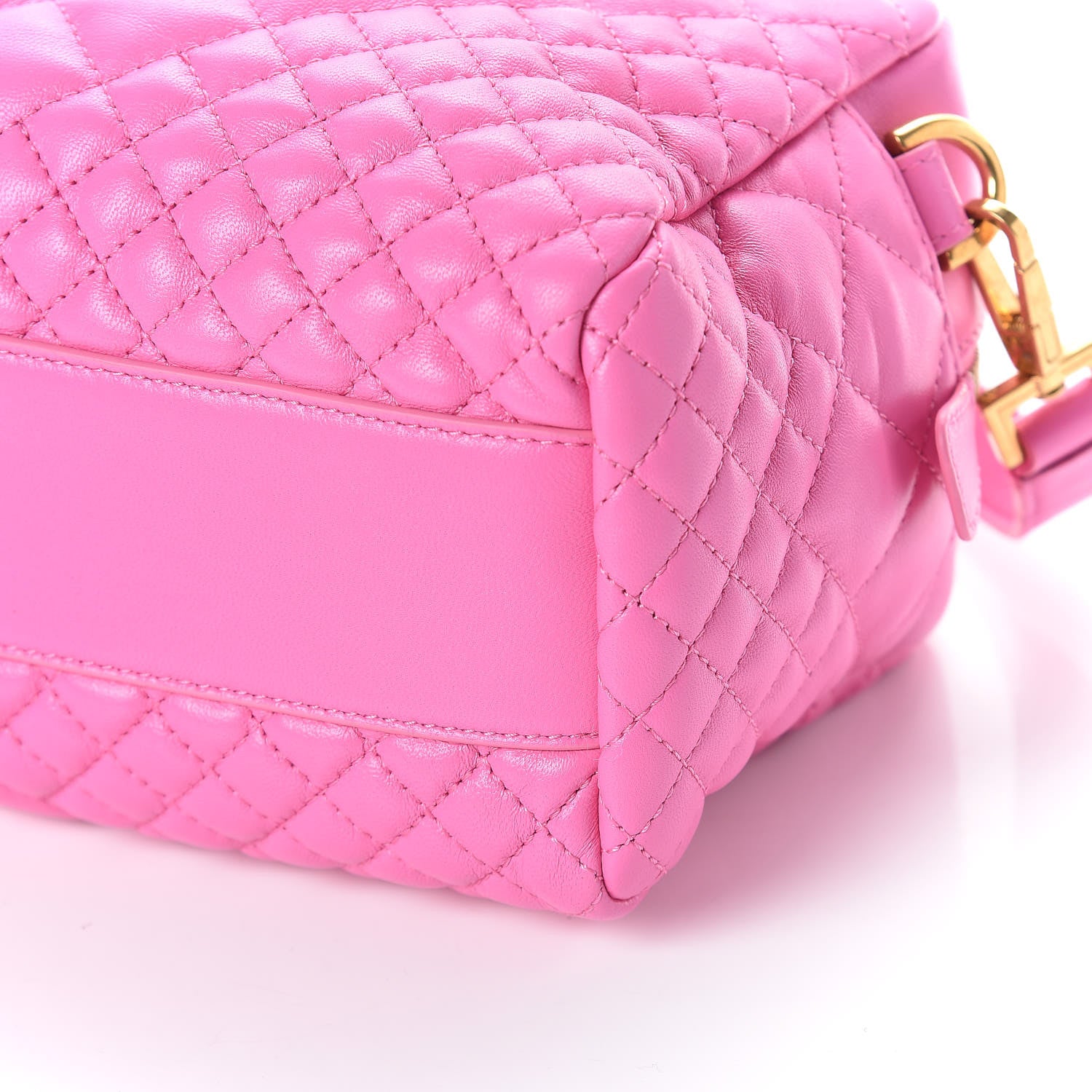 Versace Nappa Quilted Icon Bowler Pink 6 of 9