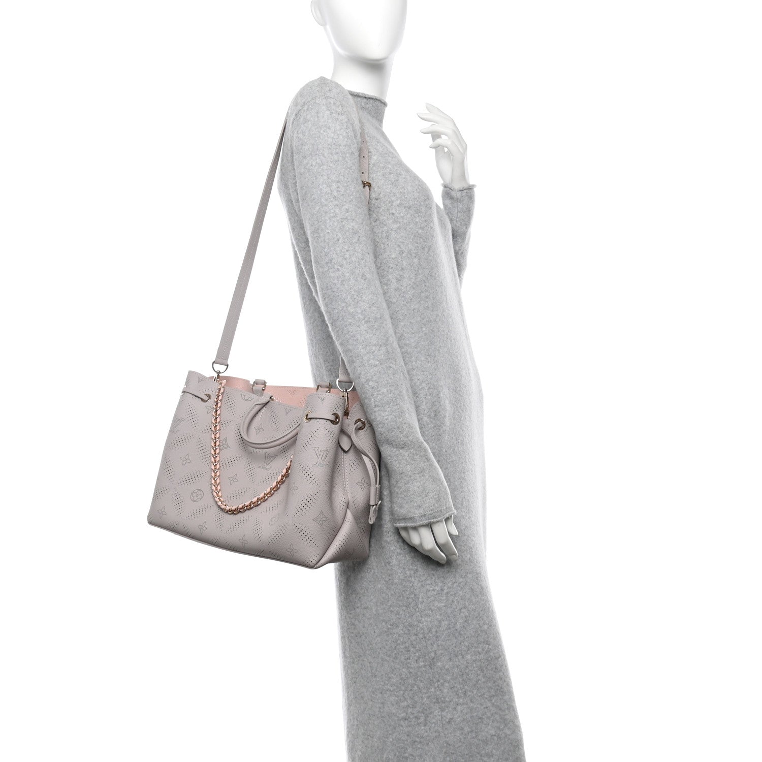 Louis Vuitton Mahina Bloom Bella Tote Pink Gray 2 of 14