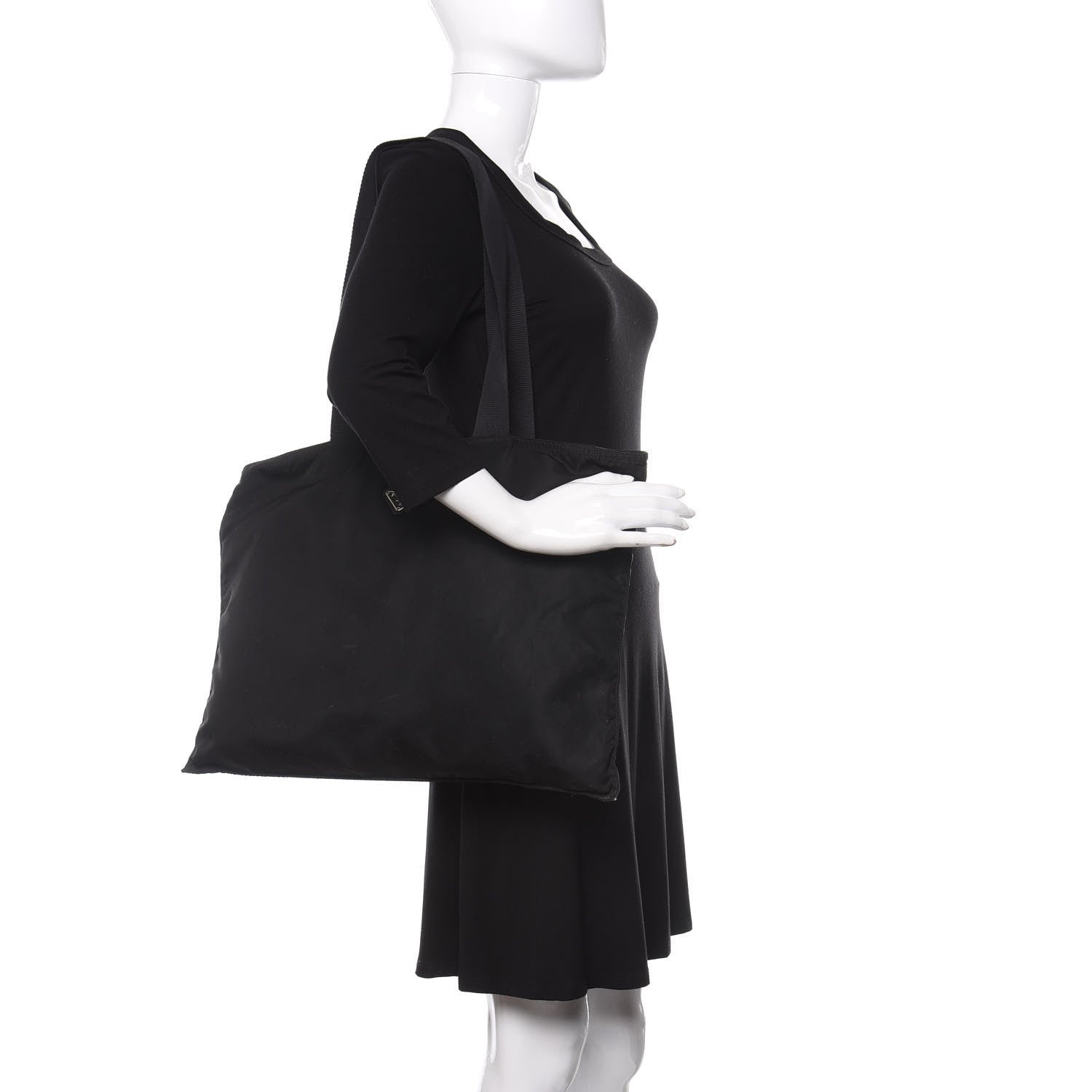 Prada Tessuto Nylon Tote Black 2 of 10