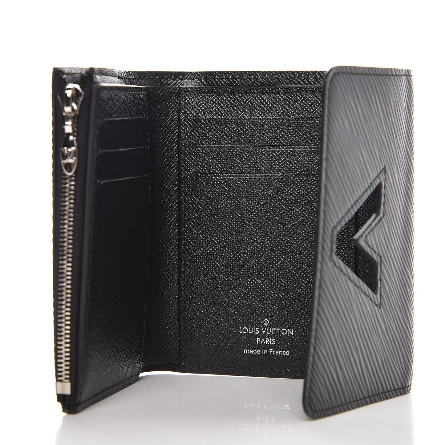 Epi Twist Compact Wallet Black