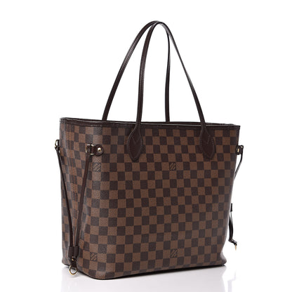 Louis Vuitton Damier Ebene Neo Neverfull MM Rose Ballerine 3 of 12