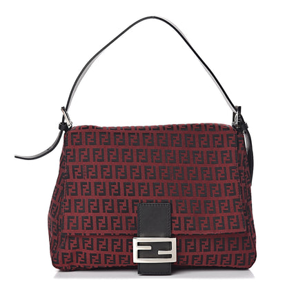 Fendi Zucchino Mama Baguette Red 1 of 12