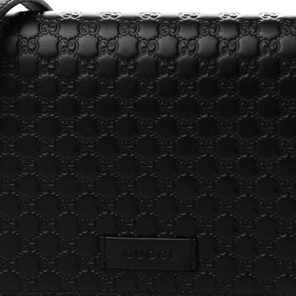 Gucci Microguccissima Crossbody Wallet Black 9 of 9