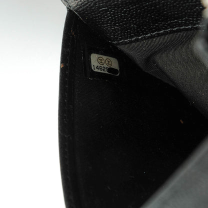 Chanel Caviar Sevruga Wallet On Chain WOC Black 8 of 8