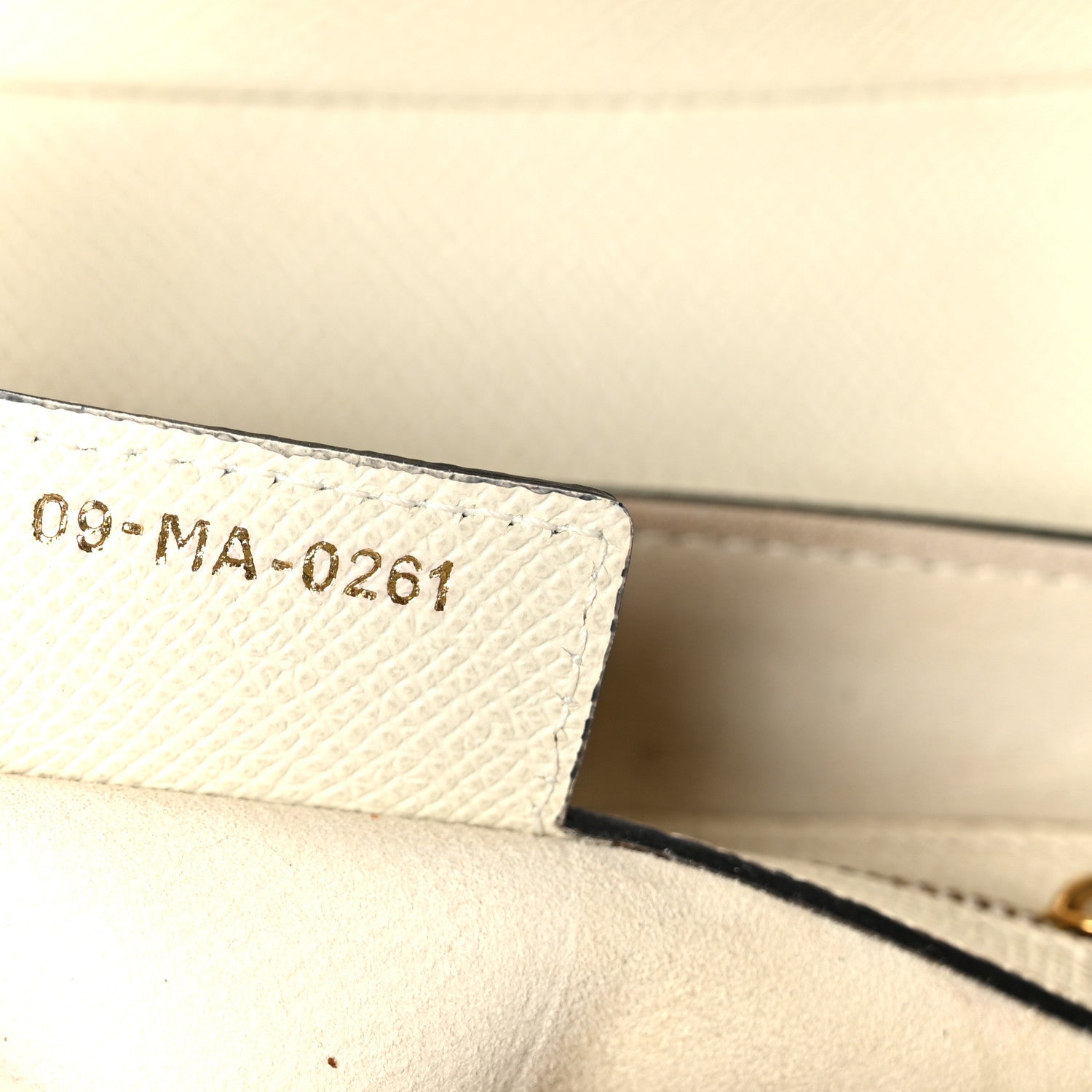Christian Dior Grained Calfskin Saddle Bag White 7 of 11