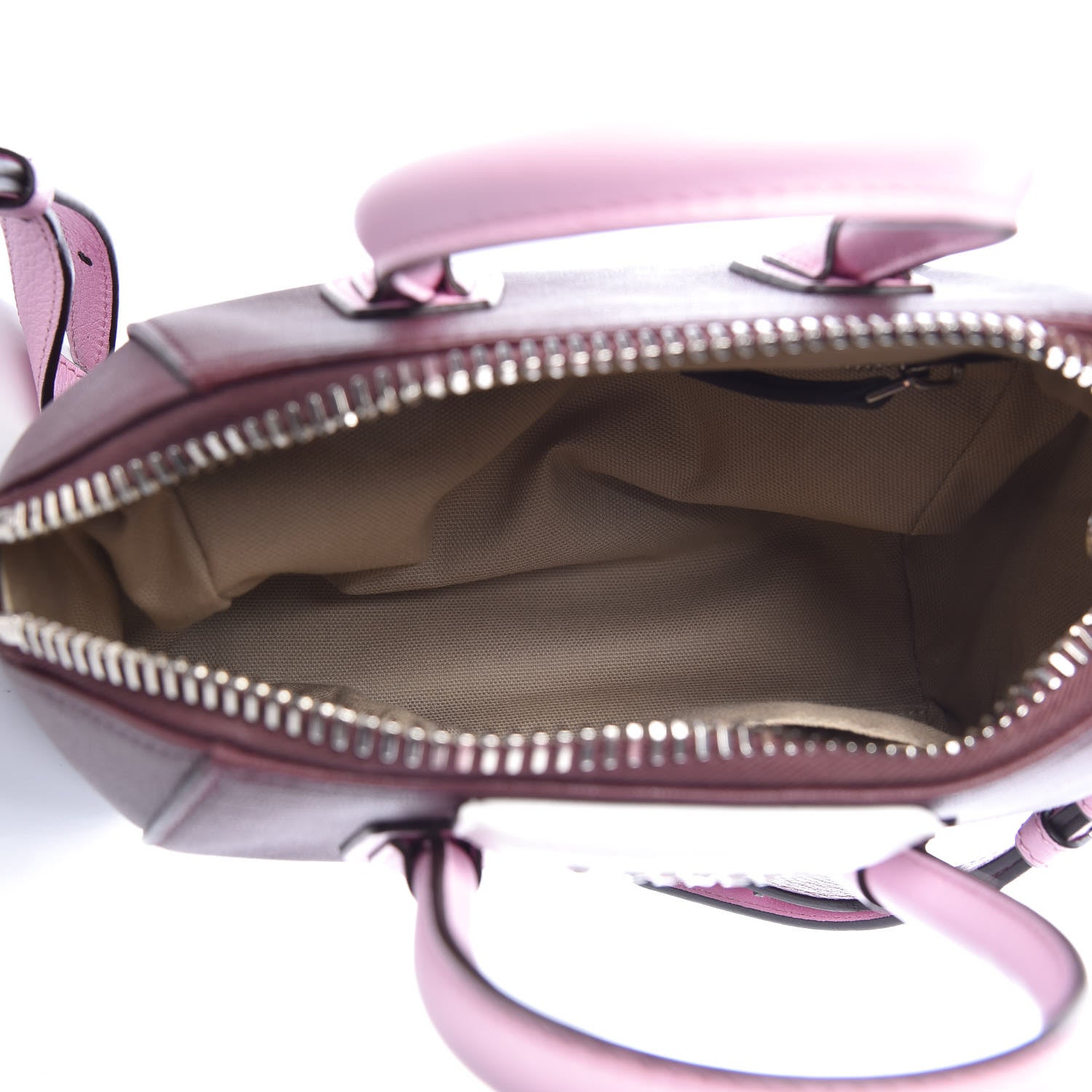 Givenchy Sugar Goatskin Mini Tri-Color Antigona Burgundy Pink White 5 of 10