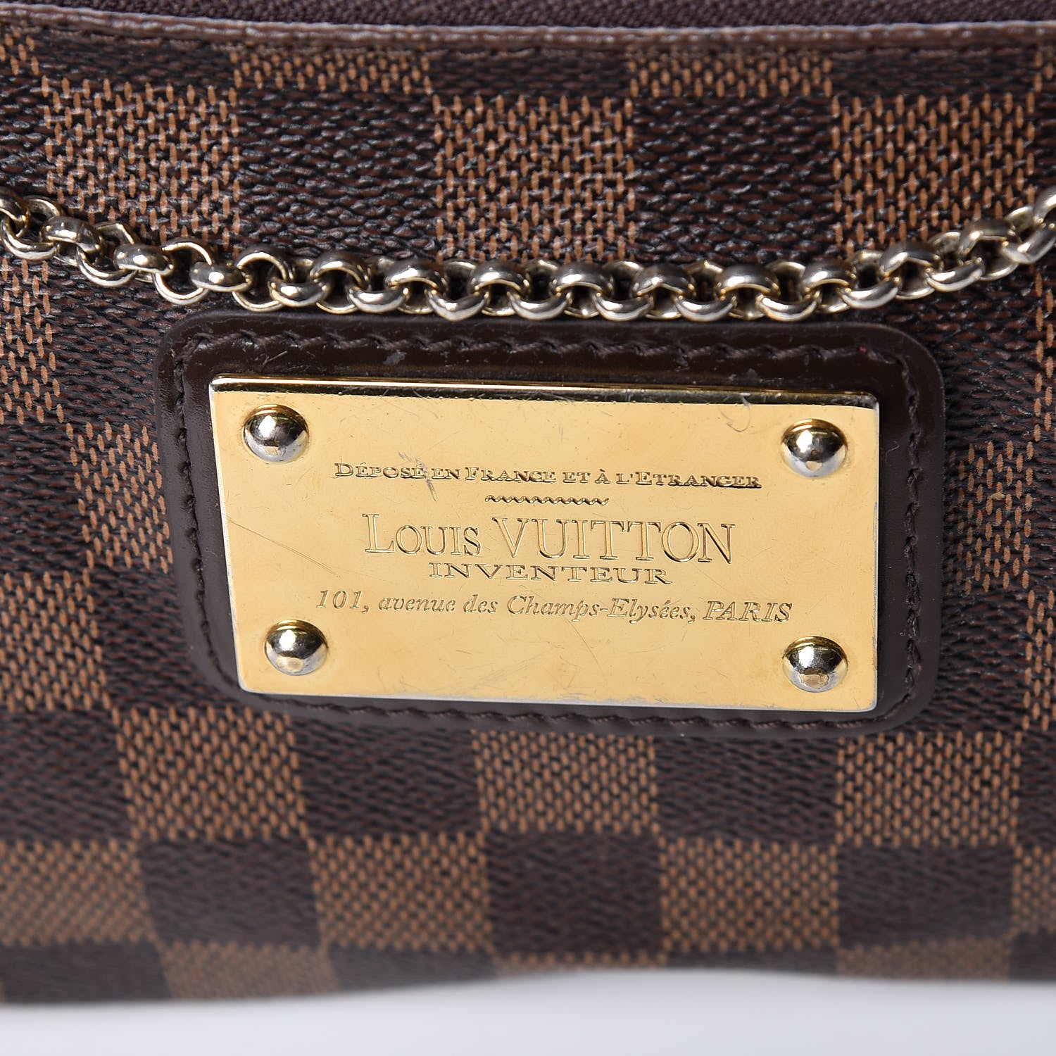 Louis Vuitton Damier Ebene Eva Clutch 8 of 11