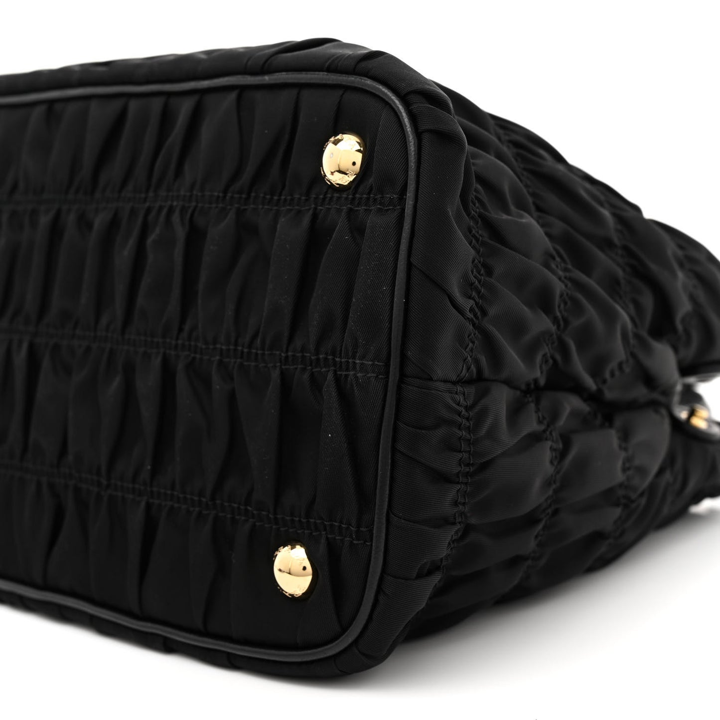 Tessuto Nylon Gaufre Small Tote Black
