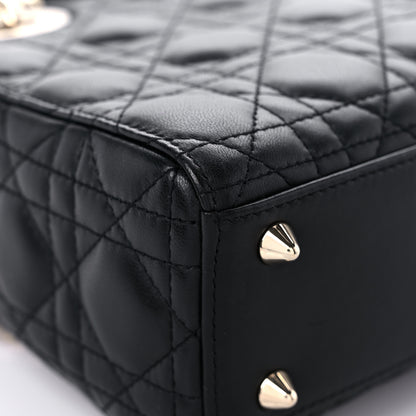 Christian Dior Lambskin Cannage Small Lucky Badges My Lady Dior Black 9 of 13