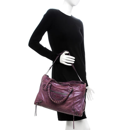Balenciaga Agneau Classic Hardware City Metallic Purple 2 of 11