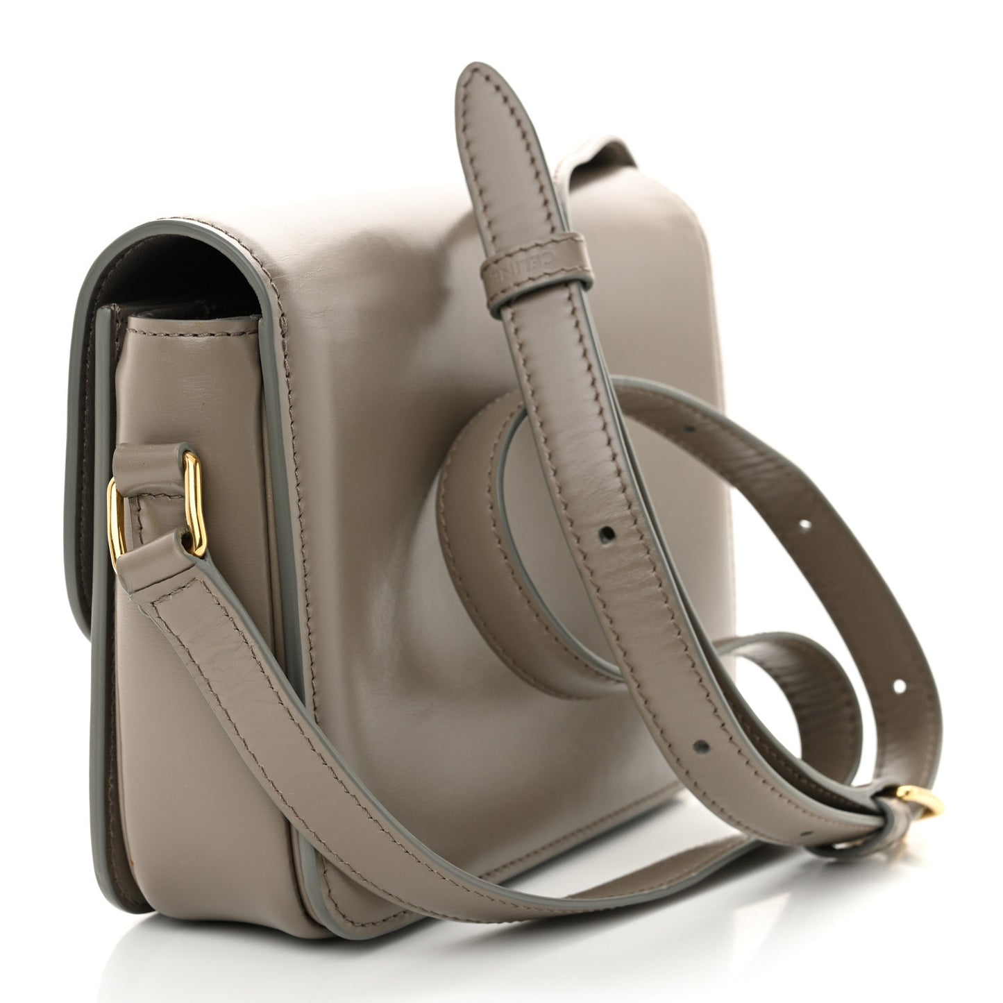 Shiny Calfskin Teen Triomphe Pebble