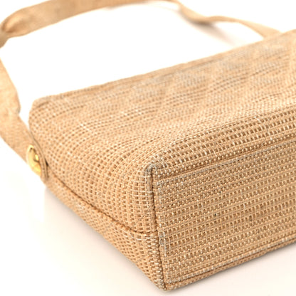 Chanel Straw Raffia Shoulder Bag Beige 7 of 15