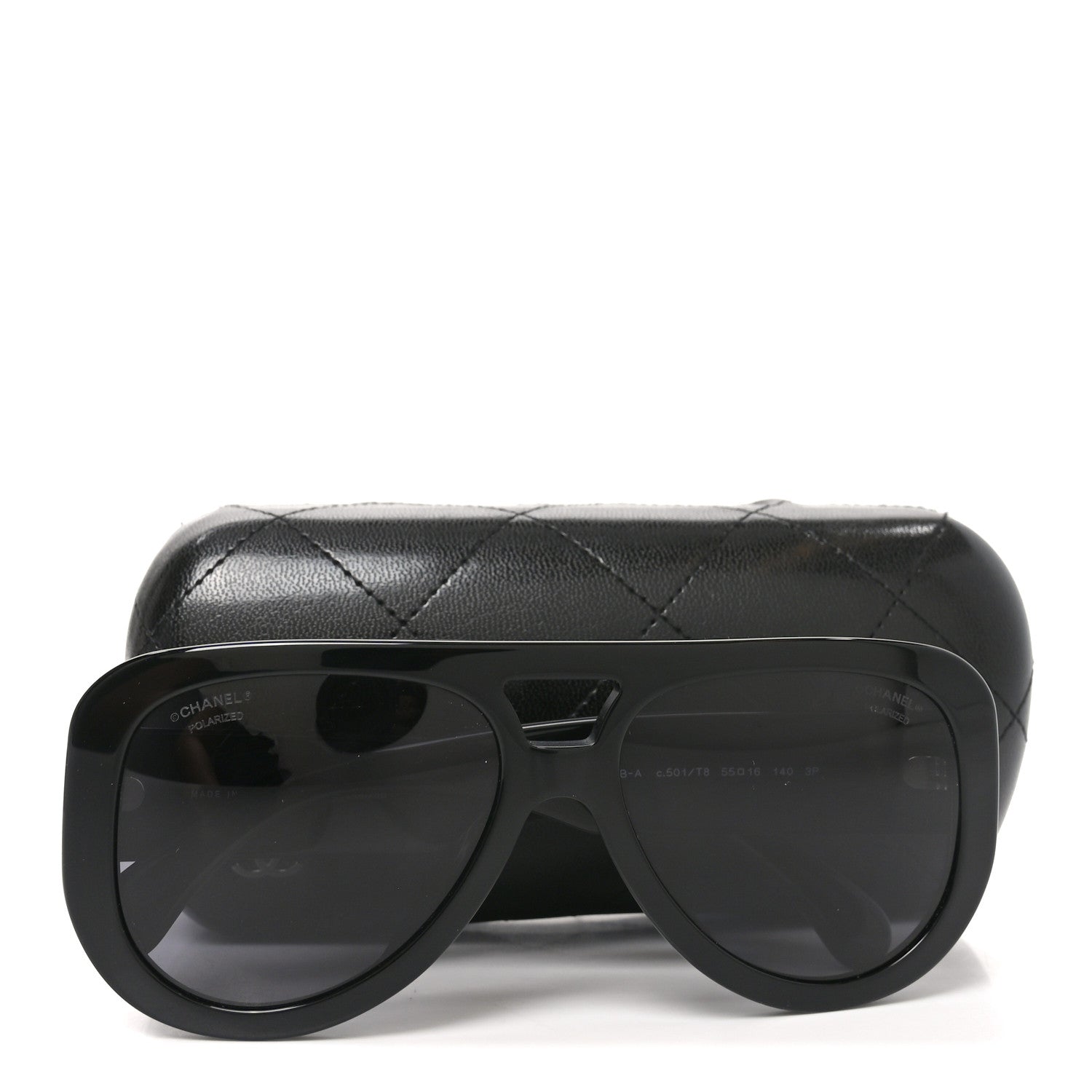 Chanel Acetate Strass Polarized Sunglasses 5432-B-A Black 7 of 7