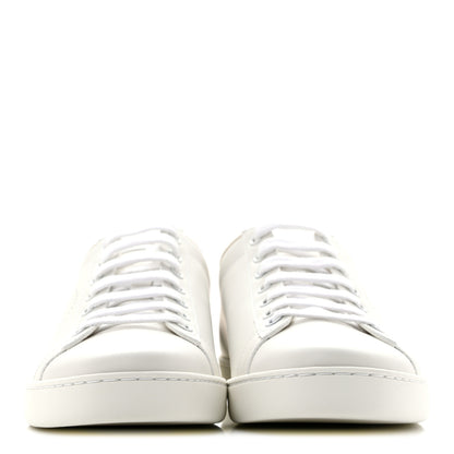 Gucci Calfskin Interlocking G Perforated Womens Ace Sneakers 38.5 White Grey Sky 3 of 10