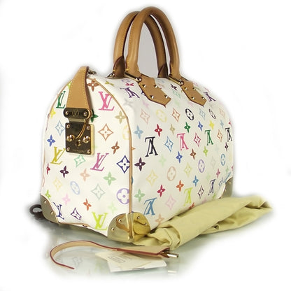 Louis Vuitton Monogram Multicolor Speedy 30 White 3 of 9