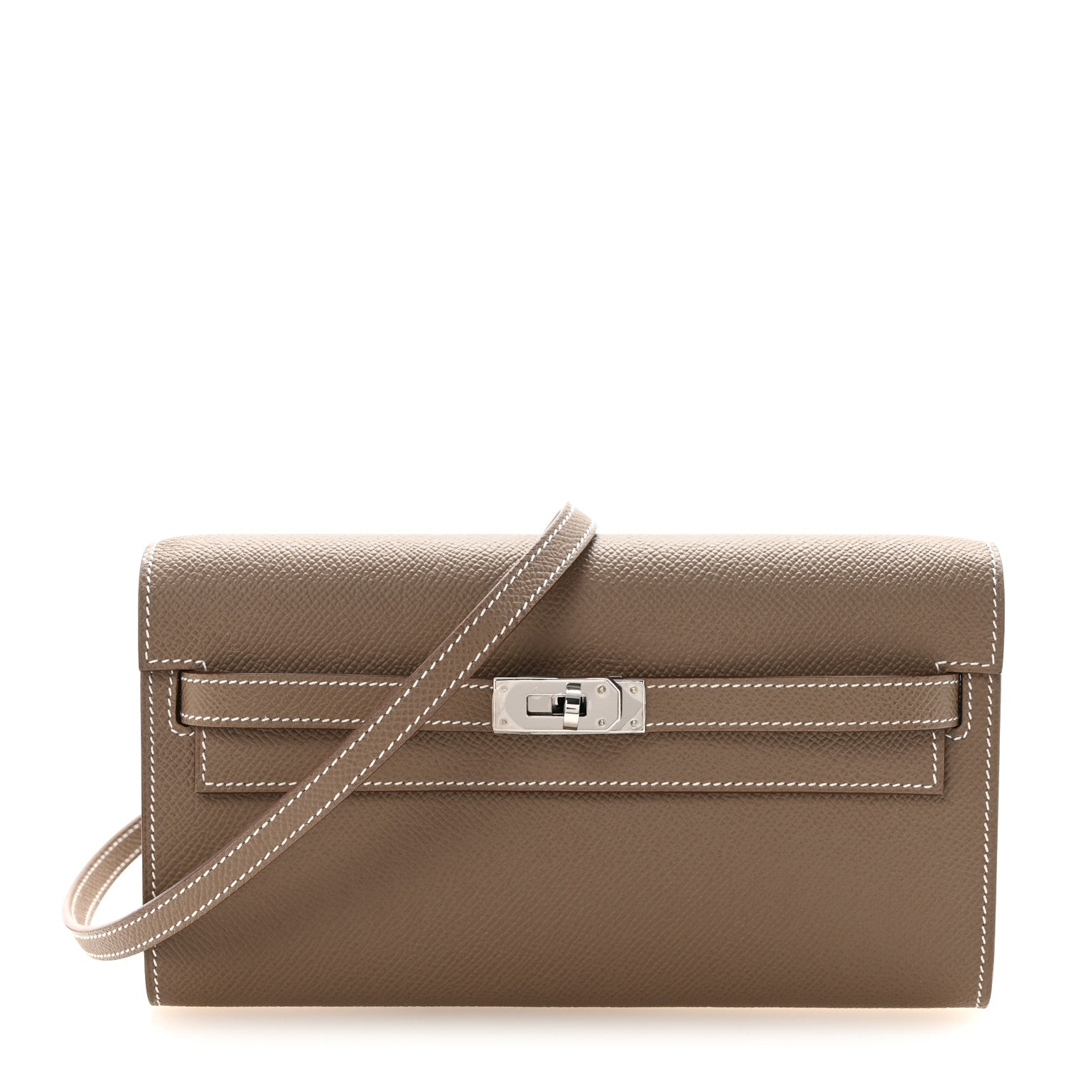Hermes Epsom Kelly Wallet To Go Etoupe 1 of 10