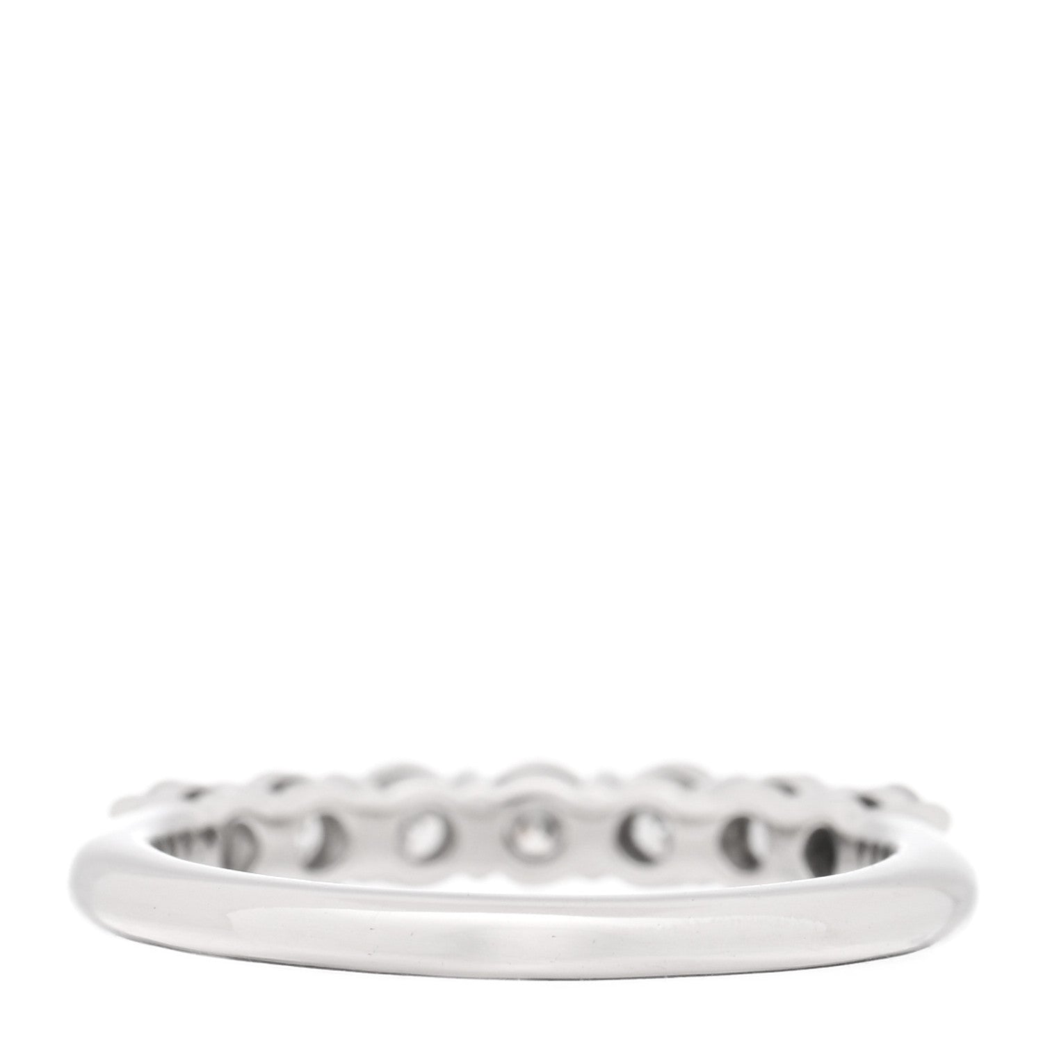 Tiffany Platinum Diamond 3mm Tiffany Forever Half Circle Band Ring 49 5 3 of 4