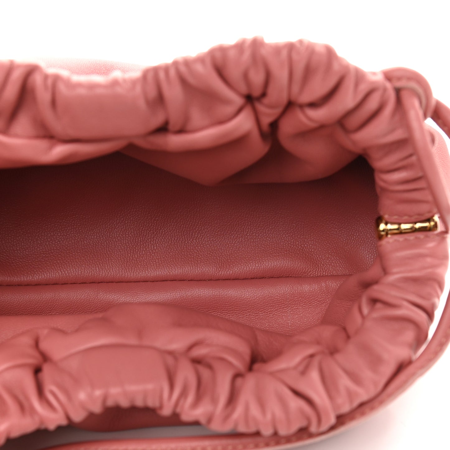 Lambskin Mini Cloud Clutch Blush