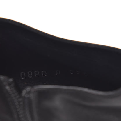 Chanel Calfskin CC Silver Cap Toe Ankle Boots 40 Black 10 of 16