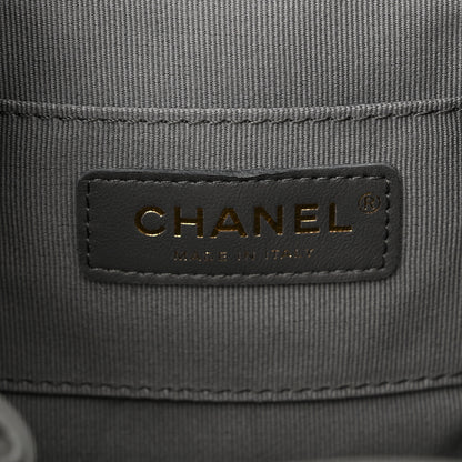 Chanel Lambskin Quilted Small Duma Drawstring Backpack Grey 6 of 11