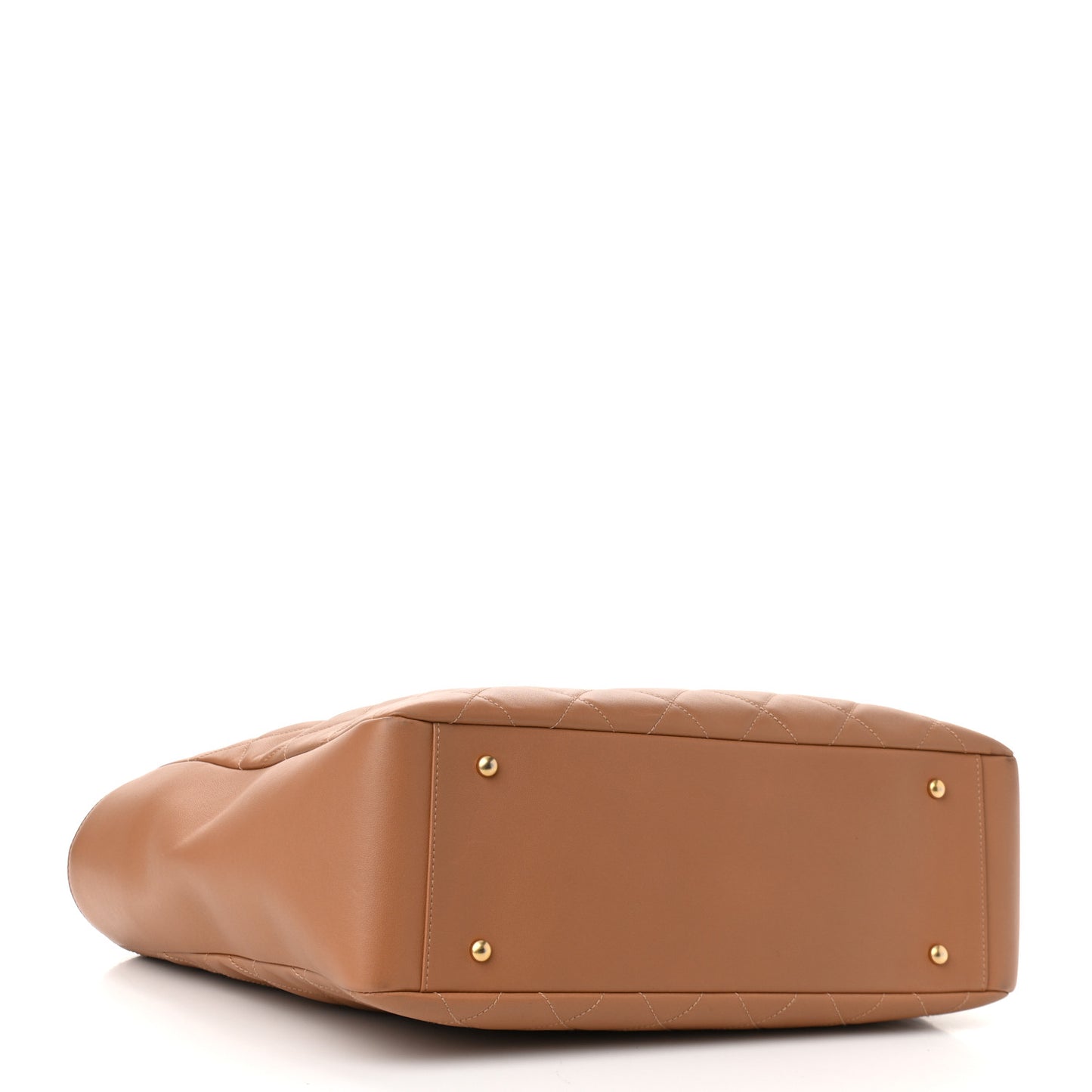 Lambskin Shopping Tote Camel