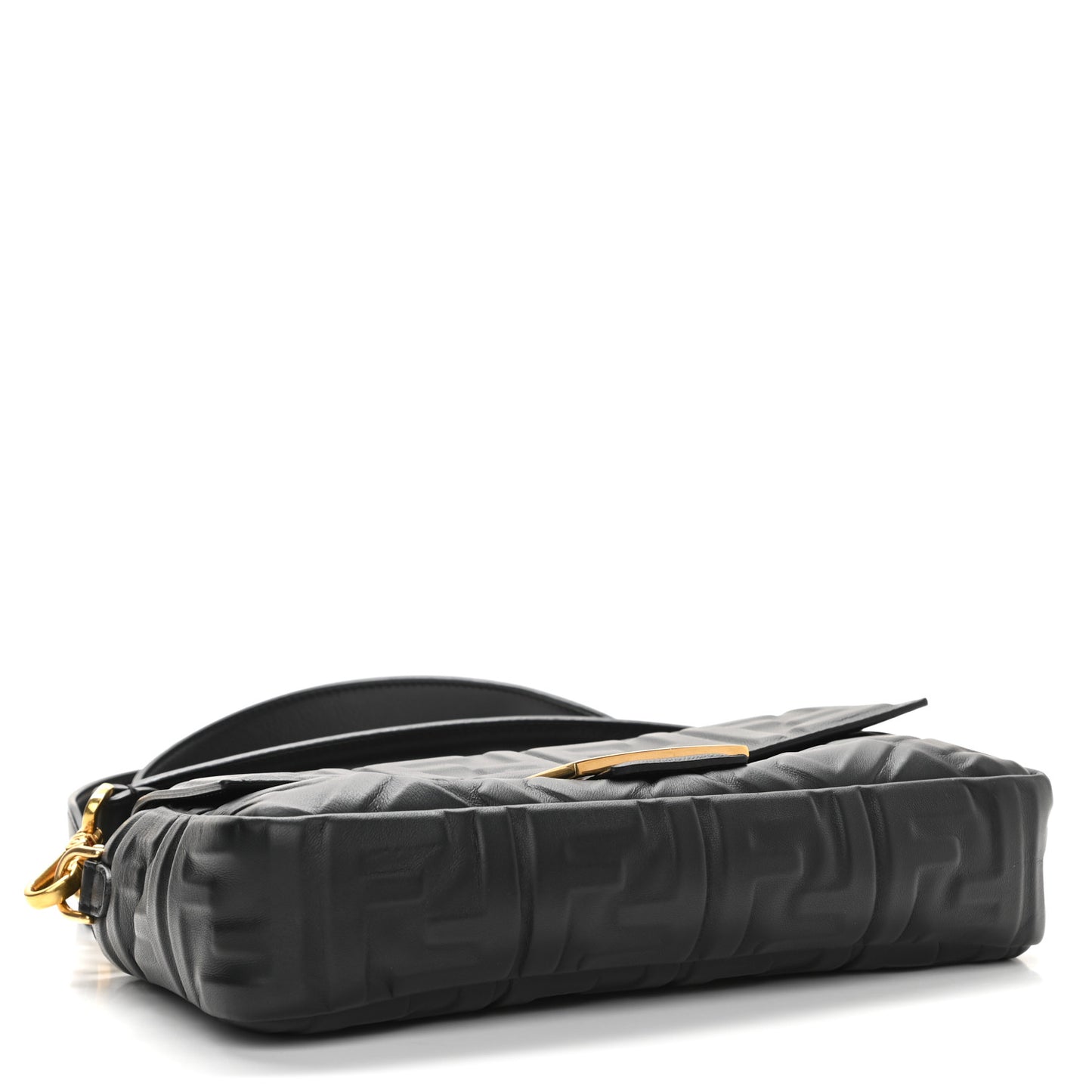 Nappa FF 1974 Embossed Baguette Black