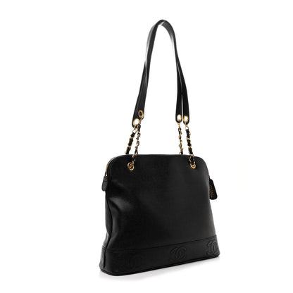 Chanel Caviar CC Shoulder Bag Black 3 of 10
