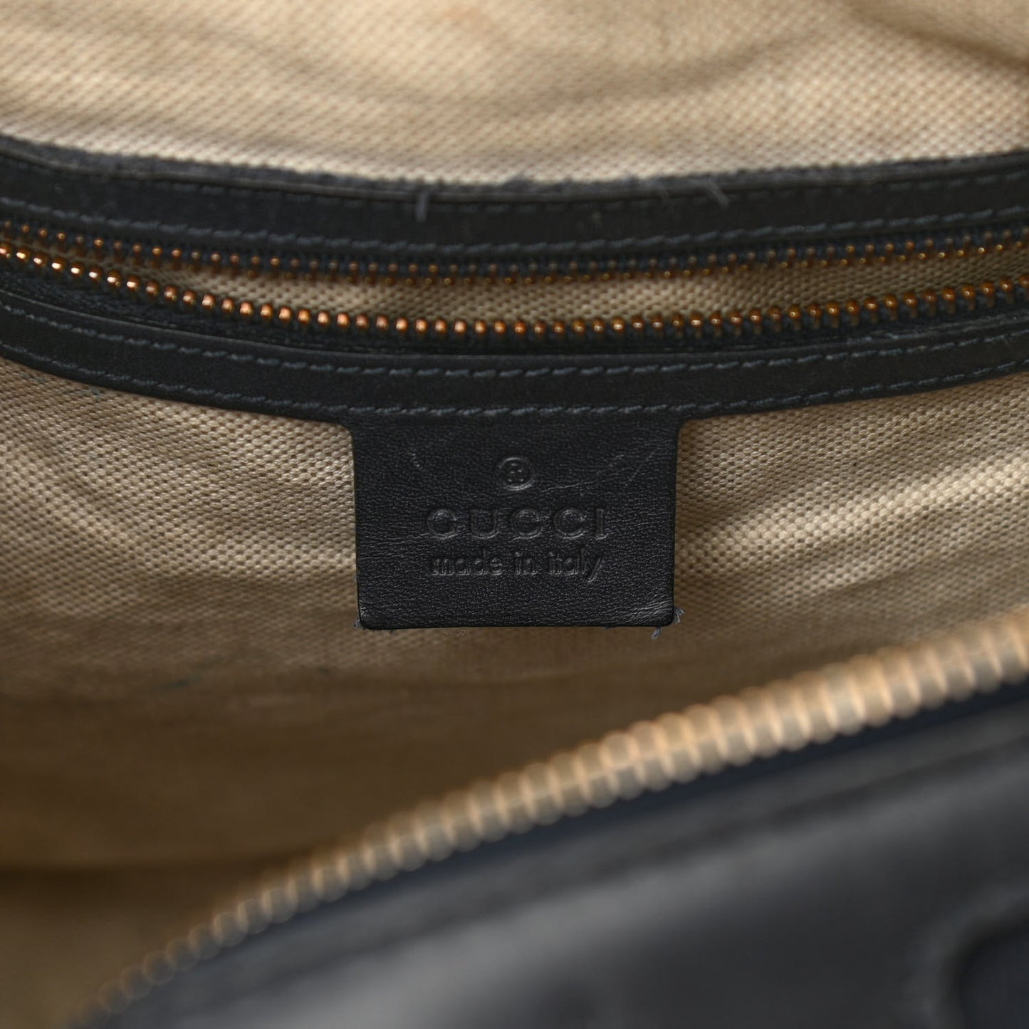 Monogram Selleria Calfskin Vintage Web Medium Boston Beige Blue