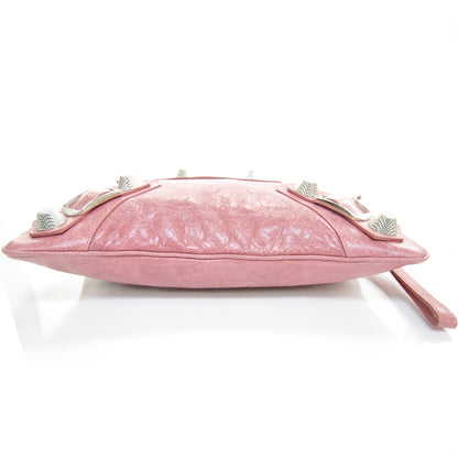 Balenciaga Agneau Giant Flat Handle Clutch Framboise 4 of 8
