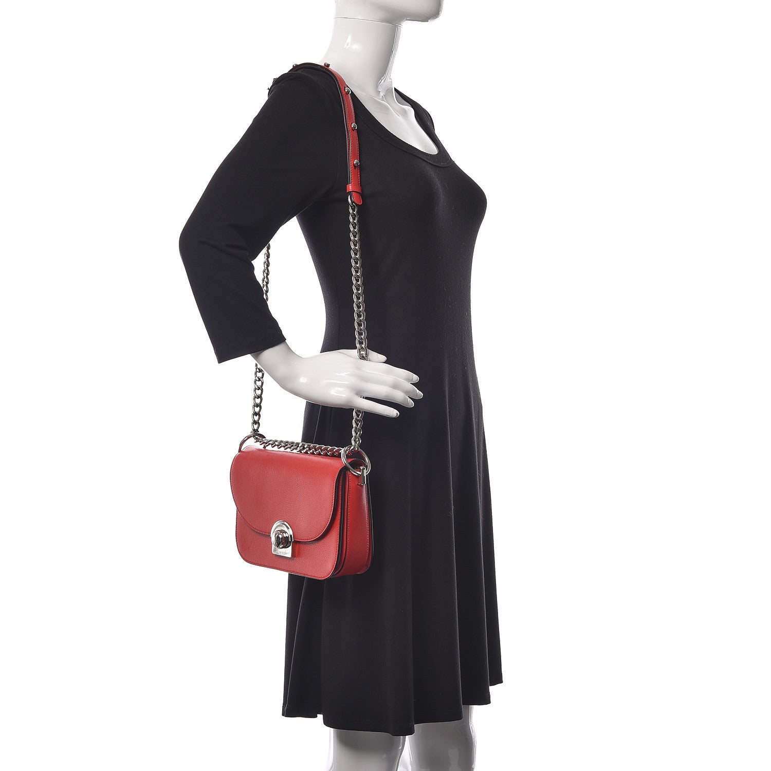 Prada Glace Calfskin Arcade Crossbody Bag Lacca 2 of 10
