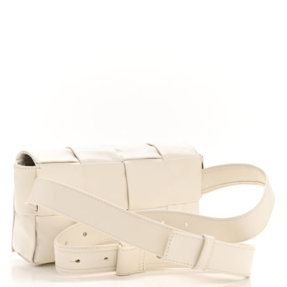 Bottega Veneta Paper Calfskin Intrecciato Cassette Belt Bag White 3 of 12