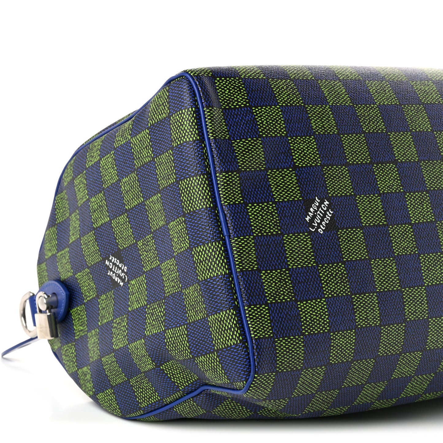 Damier Heritage Speedy Bandouliere 40 Blue Green