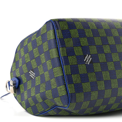 Louis Vuitton Damier Heritage Speedy Bandouliere 40 Blue Green 8 of 9