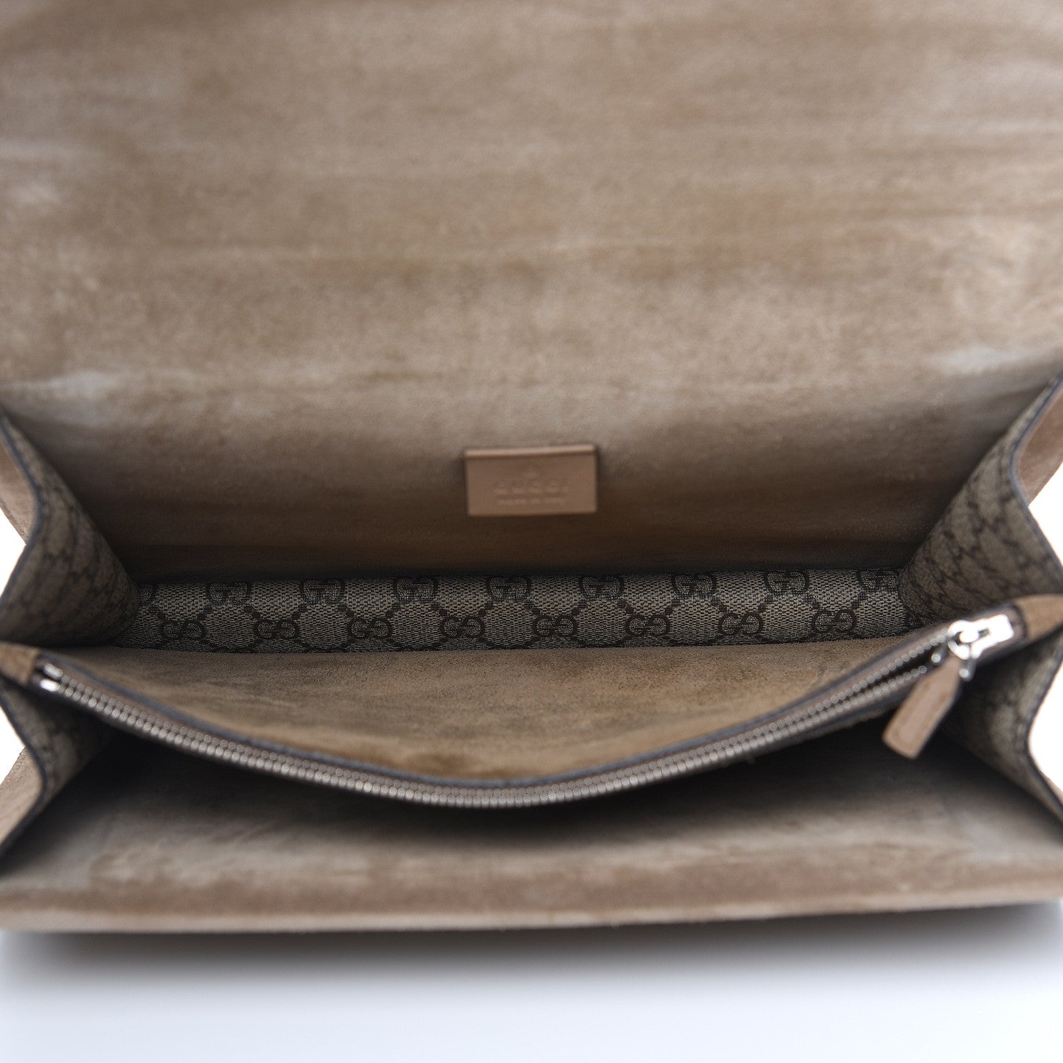 Gucci GG Supreme Monogram Medium Dionysus Shoulder Bag Taupe 5 of 13
